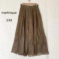 マルティニーク martinique フレアスカート 光沢感 透け感 ロングのサムネイル
