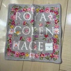 ROYAL COPENHAGEN タオルハンカチ 花柄 グレーのサムネイル