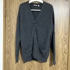 UNIQLO PURE NEW WOOL 羊毛100% ニットカーディガン