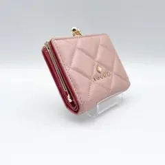 【TOCCA（トッカ）】美品 キルティング がま口 二つ折り 財布 ピンクのサムネイル