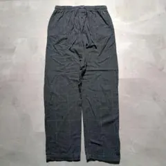 POLO RALPH LAURENパジャマパンツ チェック柄グレーM綿100％