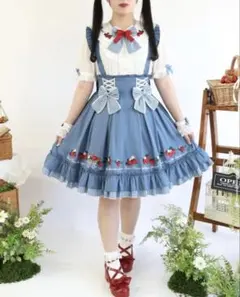 Amavel Strawberry Farm フリルブラウス フリルスカート