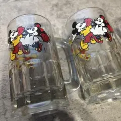 ヴィンテージ　ミッキー　ジョッキ　３セット　ディズニー