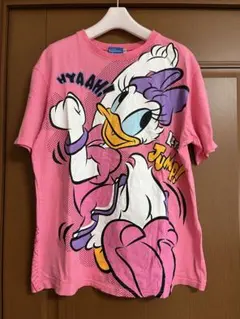 ディズニー　デイジーダック 半袖Tシャツ ピンク　LL