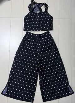 ラブトキシック 160 セットアップ　ドット柄　黒のサムネイル