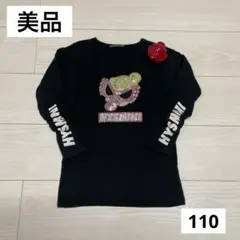 ‹ 美品›ヒステリックミニ ヒスミニ スパンコール ロングスリーブＴ 110