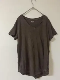 OLD NAVY ダークブラウン Vネック Tシャツ M カジュアル