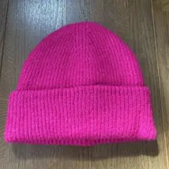ZARA ニット帽　ピンク　Mサイズ