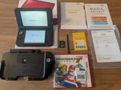 Nintendo 3DS LL 本体 レッドブラック 美品 おまけ付き