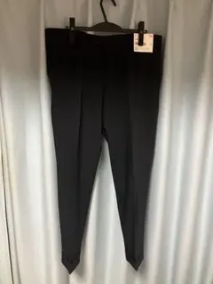 新品 UNIQLO 感動パンツ ウールライク ネイビー 100×85 股下74