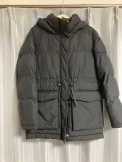 GU RENUヒートパデットオーバーサイズコート◆ブラック