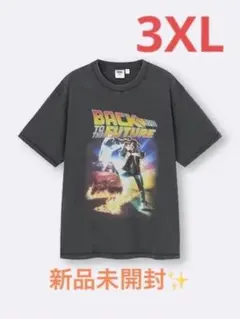 【新品未使用】3XLサイズ GU バックトゥザフューチャー Tシャツ