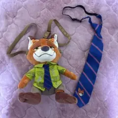ニック・ワイルド ぬいぐるみ ポシェット ショルダー　コインケース ディズニー ズートピア ニック・ワイルド プラがまぐち