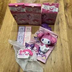 ハッピーセット　マイメロディのマスコットなど3つ