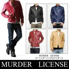 2026年最新】Murder License メンズ シングルライダースの人気アイテム