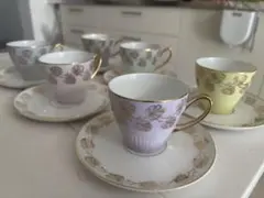 チェコスロバキア製カップとソーサーセット 6個