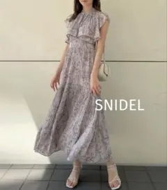 2026年最新】snidel プリントプリーツワンピース ラベンダーの人気