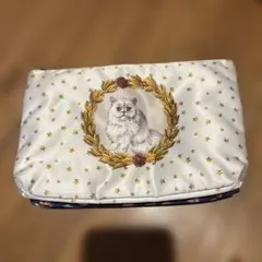 猫と花柄ポーチ2点セット