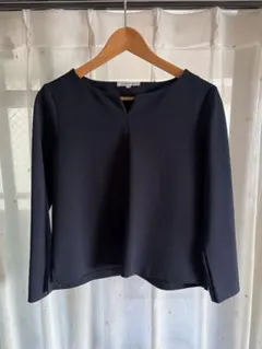 NATURAL BEAUTY BASIC 長袖ブラウス ネイビー Sのサムネイル