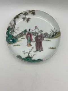 民国 汪章款 粉彩花鳥紋盤 中国古玩 古美術 飾皿 文人瓷 一点物 - メルカリ