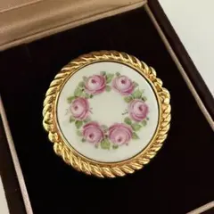MEISSEN マイセン 薔薇 ブローチ ペンダントトップ 2way