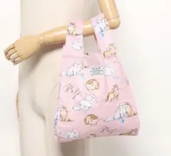 【新品】PAUL & JOE ACCESSOIRES エコバッグ 猫柄 ピンク