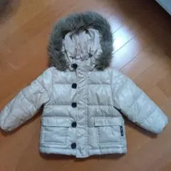 COMME CA ISM 中綿コート フード付き 90サイズ