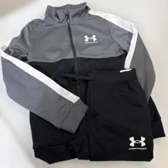 UNDER ARMOUR ジャージセット グレー/ブラック　140㎝