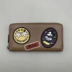 未使用級/限定品/カード付✨コーチ×ディズニー 長財布 50周年記念 
