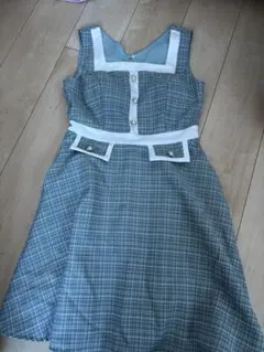 チェック柄キャバドレス