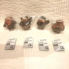 たかはたまさおさん　木彫り風　 4体セット