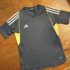 adidas climacool Vネックシャツ グレー/イエロー