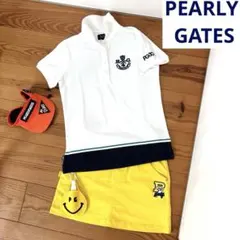 パーリーゲイツ　半袖襟付きトップス