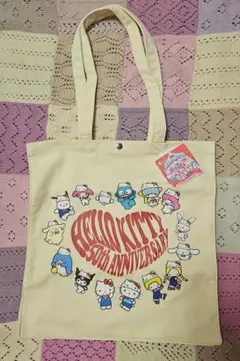サンリオ　ハローキティ　50周年　トートバッグ　Avail