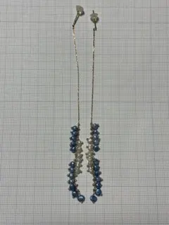 n*o様 【美品】agete K10 ラリマー アメリカンピアス ピアスチャーム n*o様 【美品】agete K10 ラリマー アメリカンピアス ピアスチャーム
