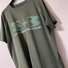 UNDER ARMOUR オリーブグリーン Tシャツ