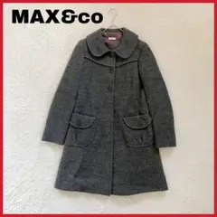 MAX&co ラウンドカラー チェスターコート ブルガリア製 ツイードのサムネイル