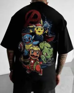 ディズニー　Disney マーベル　ポケモン Tシャツ　ピカチュウ　アイアンマンのサムネイル