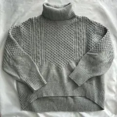 Spick and Span ハミルトンウールケーブルタートル グレー