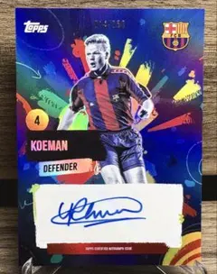 ロナルド・クーマン Topps FCバルセロナ 24-25 Auto 250シリ