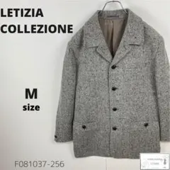 美品 LETIZIA COLLEZIONE チェスターコート 羽織り ウール混