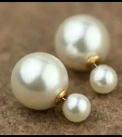 大粒パールピアス パールアクセサリー 上品 高級感 フォーマルピアス
