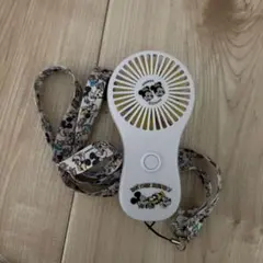 ミッキー ハンディファン ストラップ付