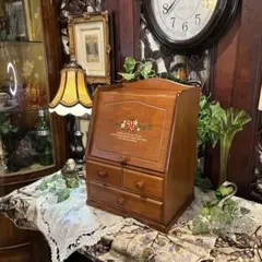 昭和レトロ　 引き出し付き三面鏡　卓上小型鏡台　姫鏡台 Amazon | ドレッサー 化粧台 ミニ 姫鏡台 木製 卓上 日本製 W23×D16.5