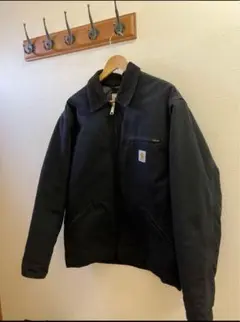 ⭐️carhartt デトロイトジャケット　80s usa製 裏地なし　ブラック 80s裏地なし! CARHARTT USA製 デトロイトジャケット カーハート