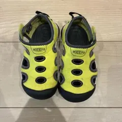 KEEN キッズサンダル イエロー/グレー