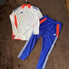 新品限定！サッカー日本代表久保建英モデルアディダストレーニングジャージ上下セット