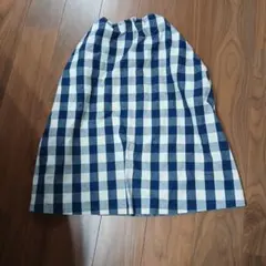 ギンガムチェック柄 ハンドメイド2wayスカート
