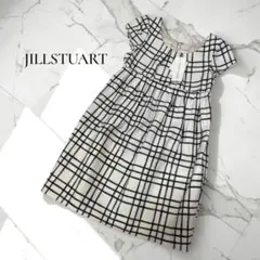 ✽タグ付✨JILL STUART フレアワンピース チェック ホワイ 0D390