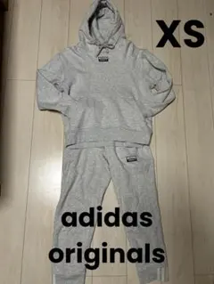 adidas アディダス　スウェット　セットアップ　グレー フーディー パンツ